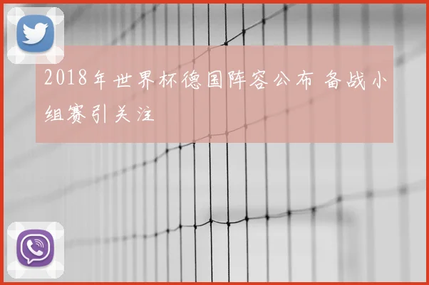 2018年世界杯德国阵容公布 备战小组赛引关注